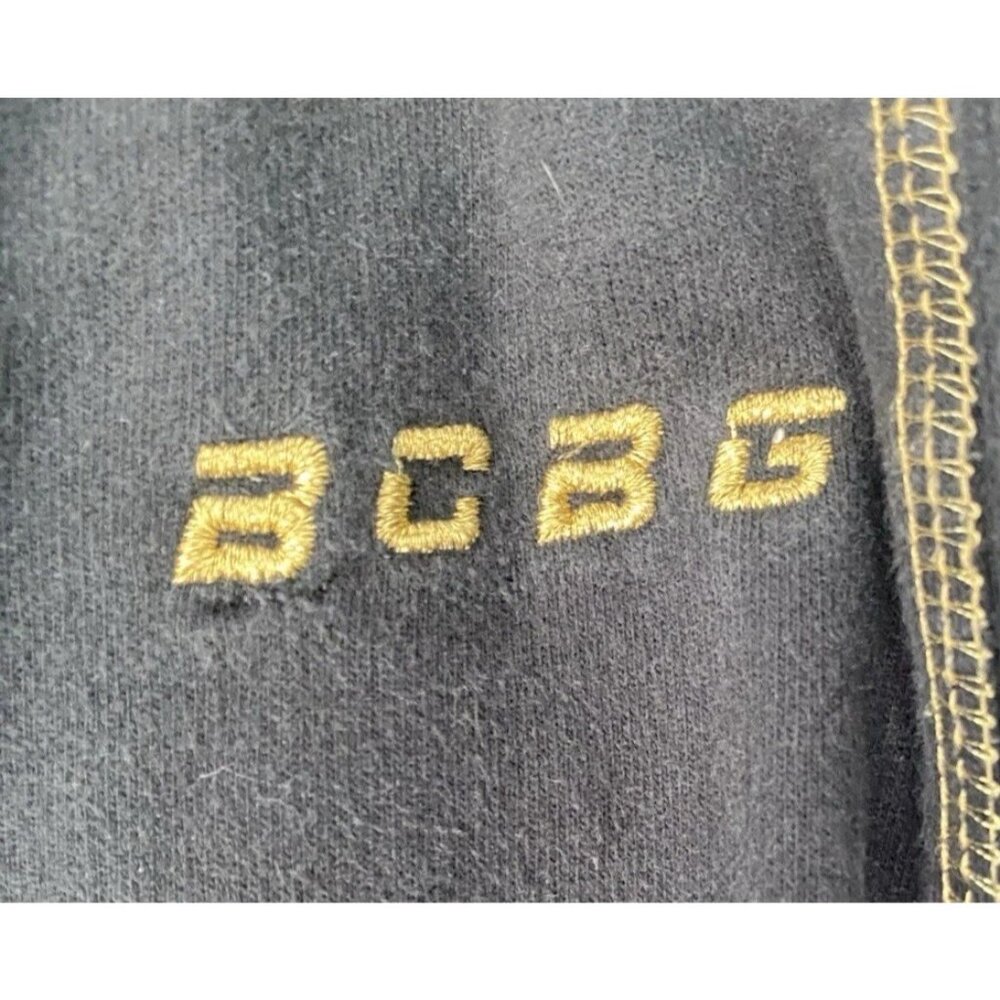 BCBG Maxazria Y2K Vintage Track Pants Blue Straight Leg Logo Women’s Size Large - Picture 10 of 16